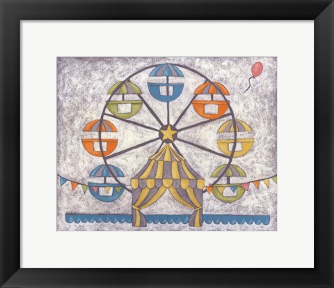 Framed Carnival Ferris Wheel Print