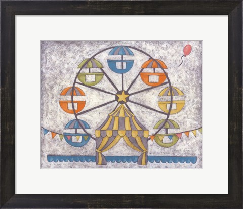 Framed Carnival Ferris Wheel Print