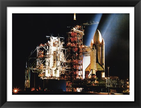 Framed Space Shuttle Columbia Print