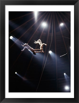 Framed Flying Redpaths Royal Hanneford Circus act Print