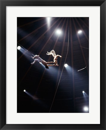 Framed Flying Redpaths Royal Hanneford Circus act Print