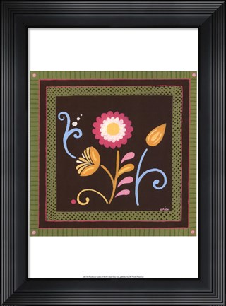 Framed Patchwork Garden II Print