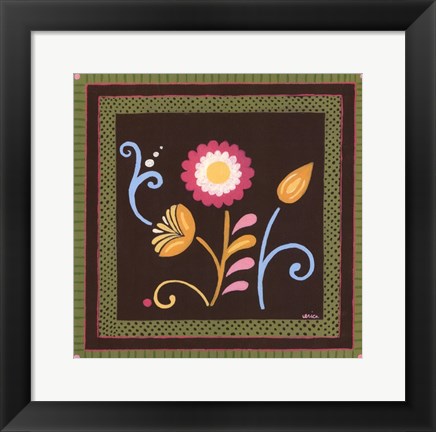 Framed Patchwork Garden II Print