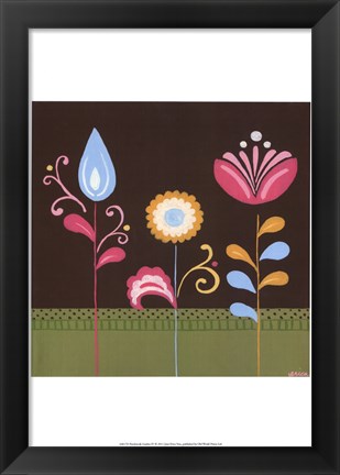 Framed Patchwork Garden IV Print