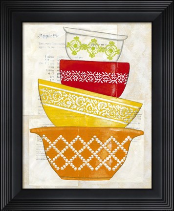 Framed Retro Ware II Print