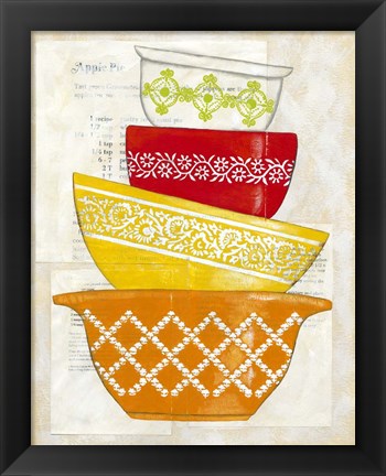 Framed Retro Ware II Print