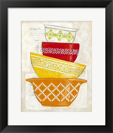 Framed Retro Ware II Print