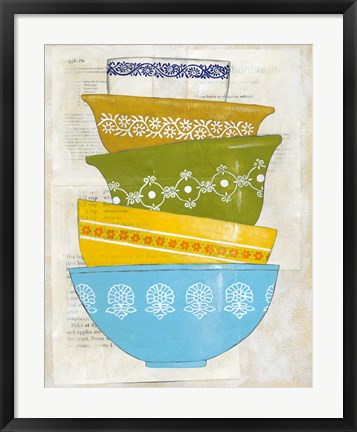 Framed Retro Ware III Print