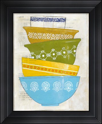 Framed Retro Ware III Print