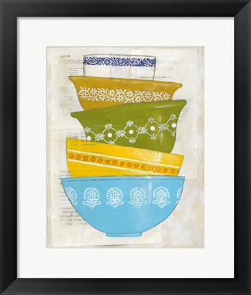 Framed Retro Ware III Print