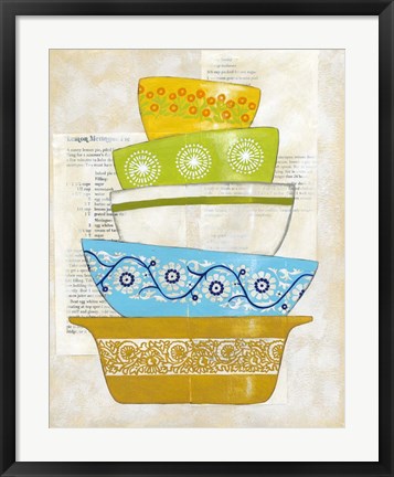 Framed Retro Ware IV Print