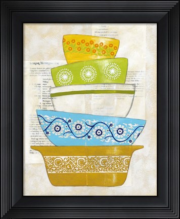 Framed Retro Ware IV Print