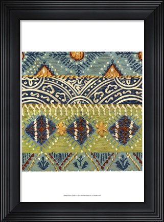 Framed Eastern Textile II Print