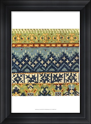 Framed Eastern Textile III Print