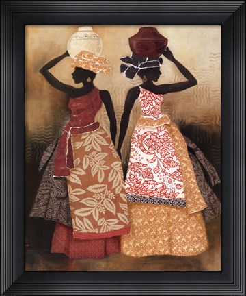 Framed Village Women II Print