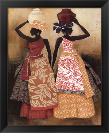 Framed Village Women II Print