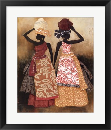 Framed Village Women II Print