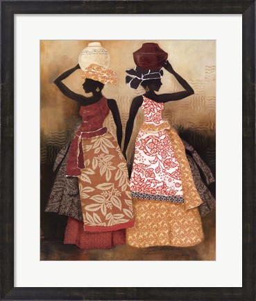 Framed Village Women II Print
