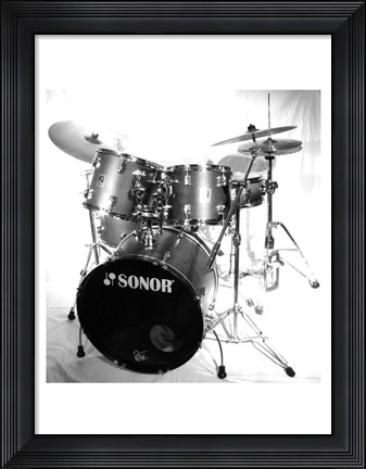 Framed Drum Set Print
