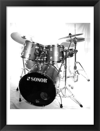 Framed Drum Set Print