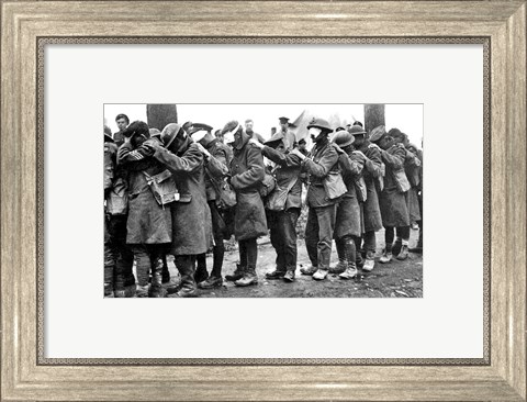 Framed British 55th Division Gas Casualties April 10,1918 Print