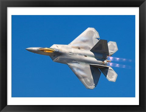 Framed Lockheed Martin F-22A Raptor JSOH Print