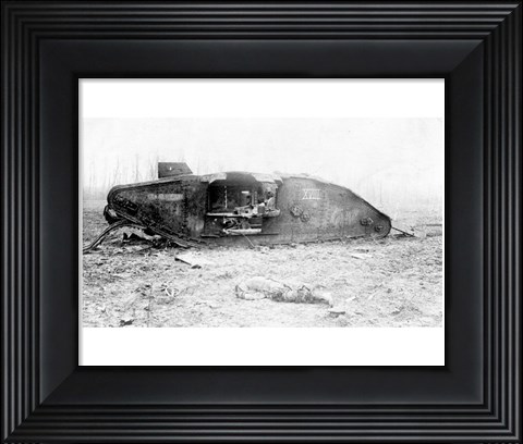 Framed Mark IV Tank Exploded Print