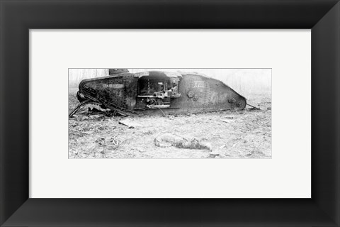 Framed Mark IV Tank Exploded Print