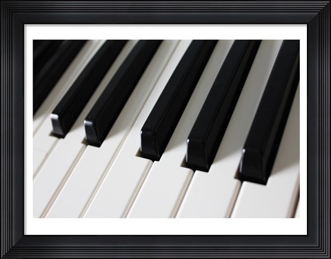 Framed Piano Keys Print