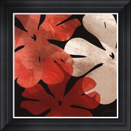 Framed Bloomer Tiles III Print