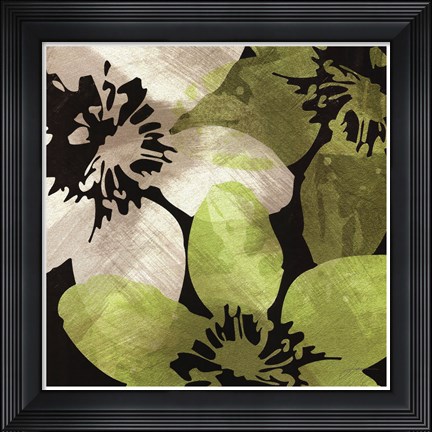 Framed Bloomer Tiles V Print