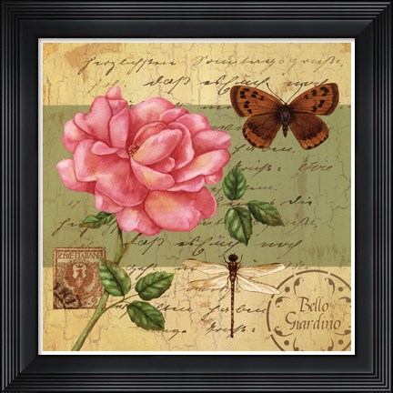 Framed Beautiful Garden III Print
