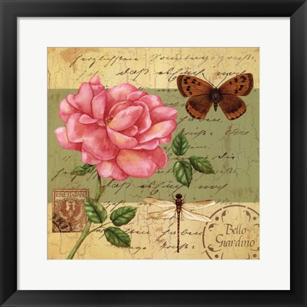 Framed Beautiful Garden III Print