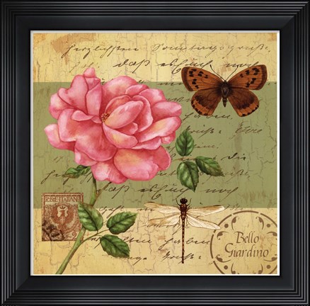 Framed Beautiful Garden IV Print