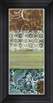 Framed Bohemian Echo I Print