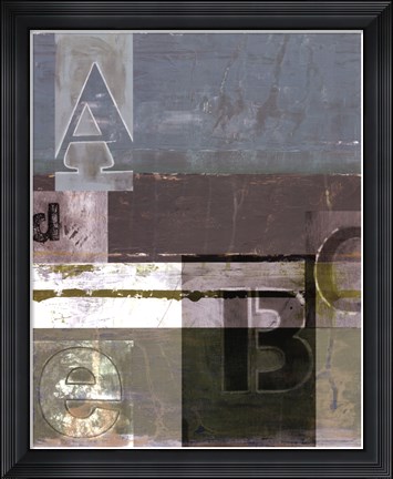 Framed Letter Play I Print