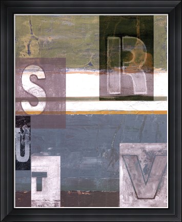 Framed Letter Play II Print