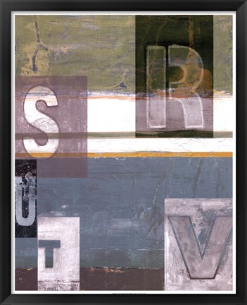 Framed Letter Play II Print