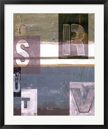 Framed Letter Play II Print