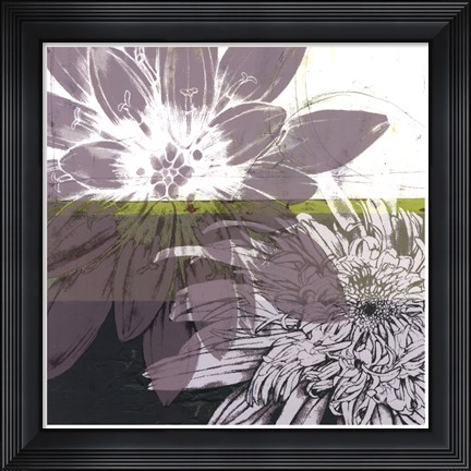 Framed Graphic Blooms I Print