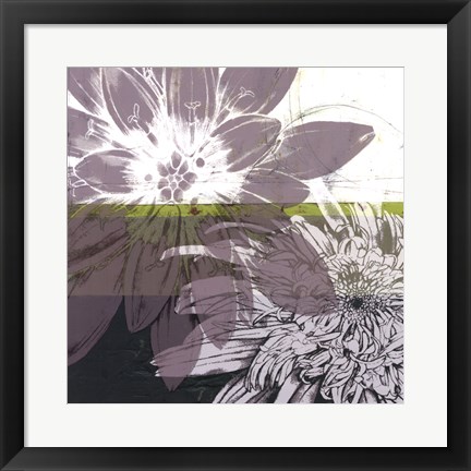 Framed Graphic Blooms I Print