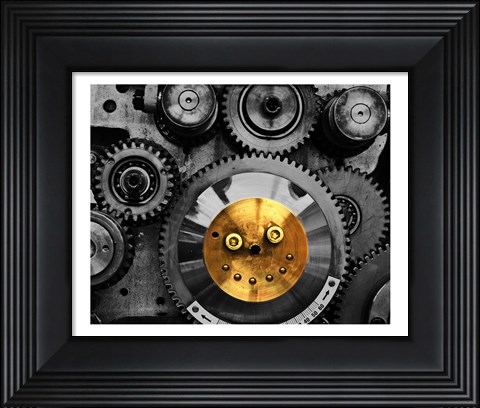Framed Smiling Gear Print