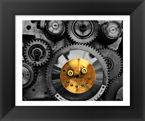 Framed Smiling Gear Print