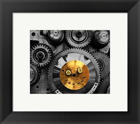 Framed Smiling Gear Print