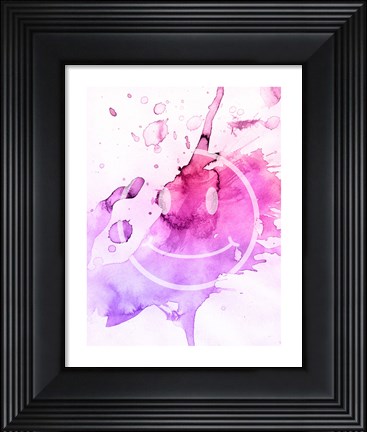 Framed Splattered Smile Print