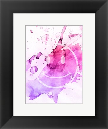 Framed Splattered Smile Print