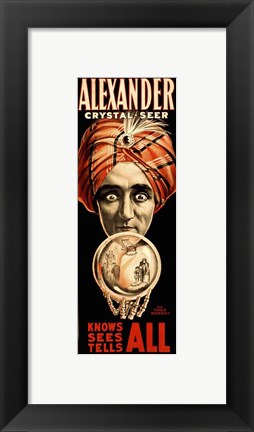 Framed Poster of Alexander Crystal Seer Print