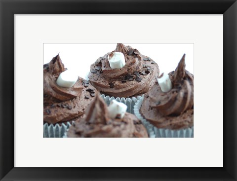 Framed Hot Chocolate Cupcake Print