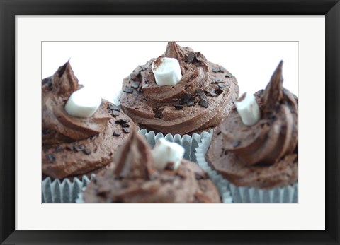 Framed Hot Chocolate Cupcake Print