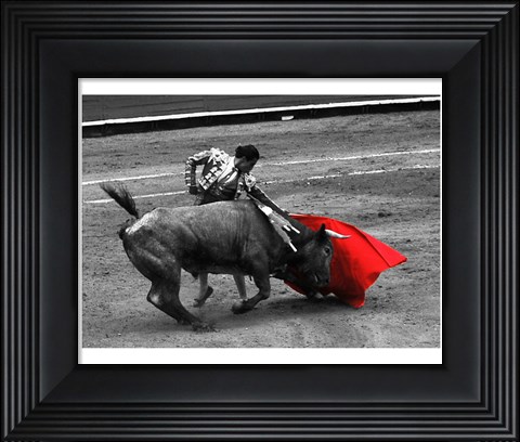 Framed Red Matador III Print